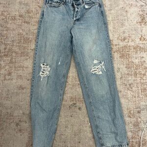 Light Washed Ripped Women's Jeans